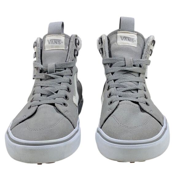 Vans Filmore Skater Shoe Drizzle Gray White Hi Top Trainer Sneaker Women 8 - Picture 2 of 7